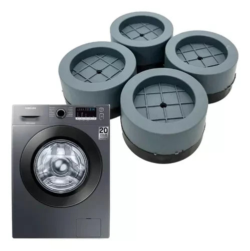 Almohadillas antivibración para lavadora y secadora, mantiene tu máquina en  silencio y estable