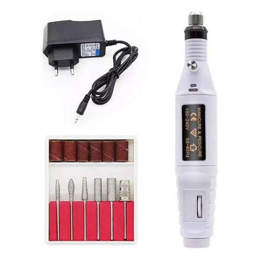 Kit Pulidor de Uñas Eléctrico Recargable