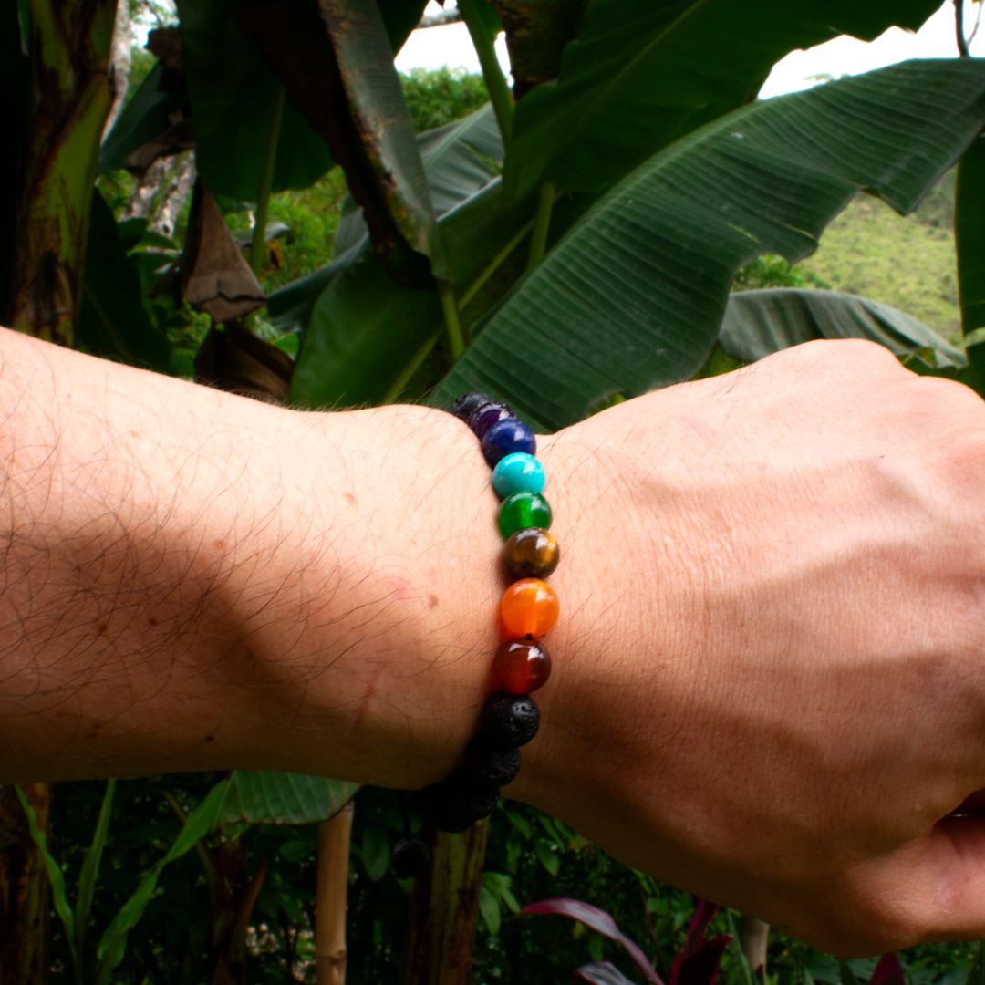 Pulsera 7 Chakras 2x1 + Aceite Activador