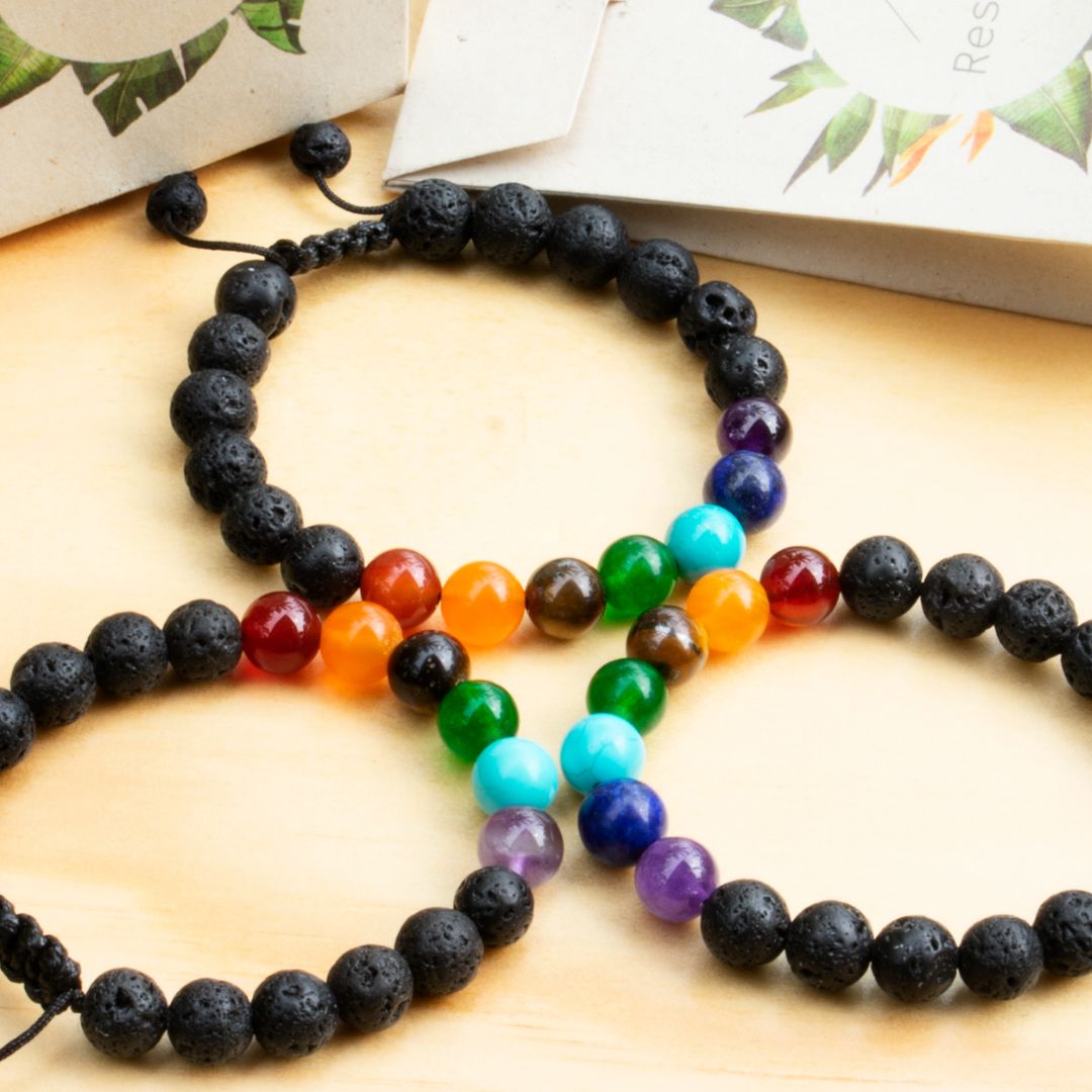 Pulsera 7 Chakras 2x1 + Aceite Activador